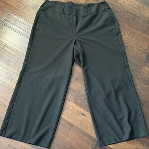 Lane Bryant black dress pants *New w/o tags. (Sz 22 reg) wide leg/straight fit